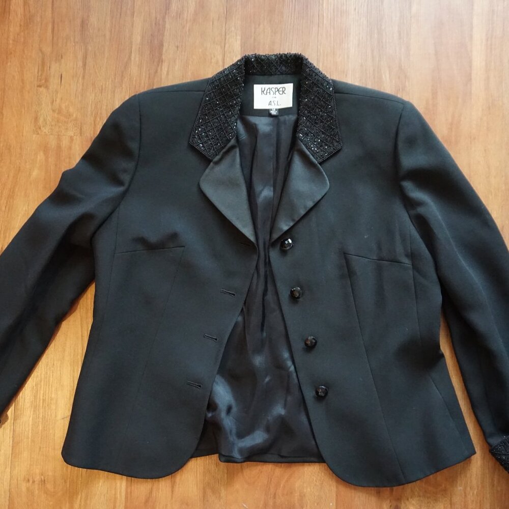 Flashy Oversized Black Blazer